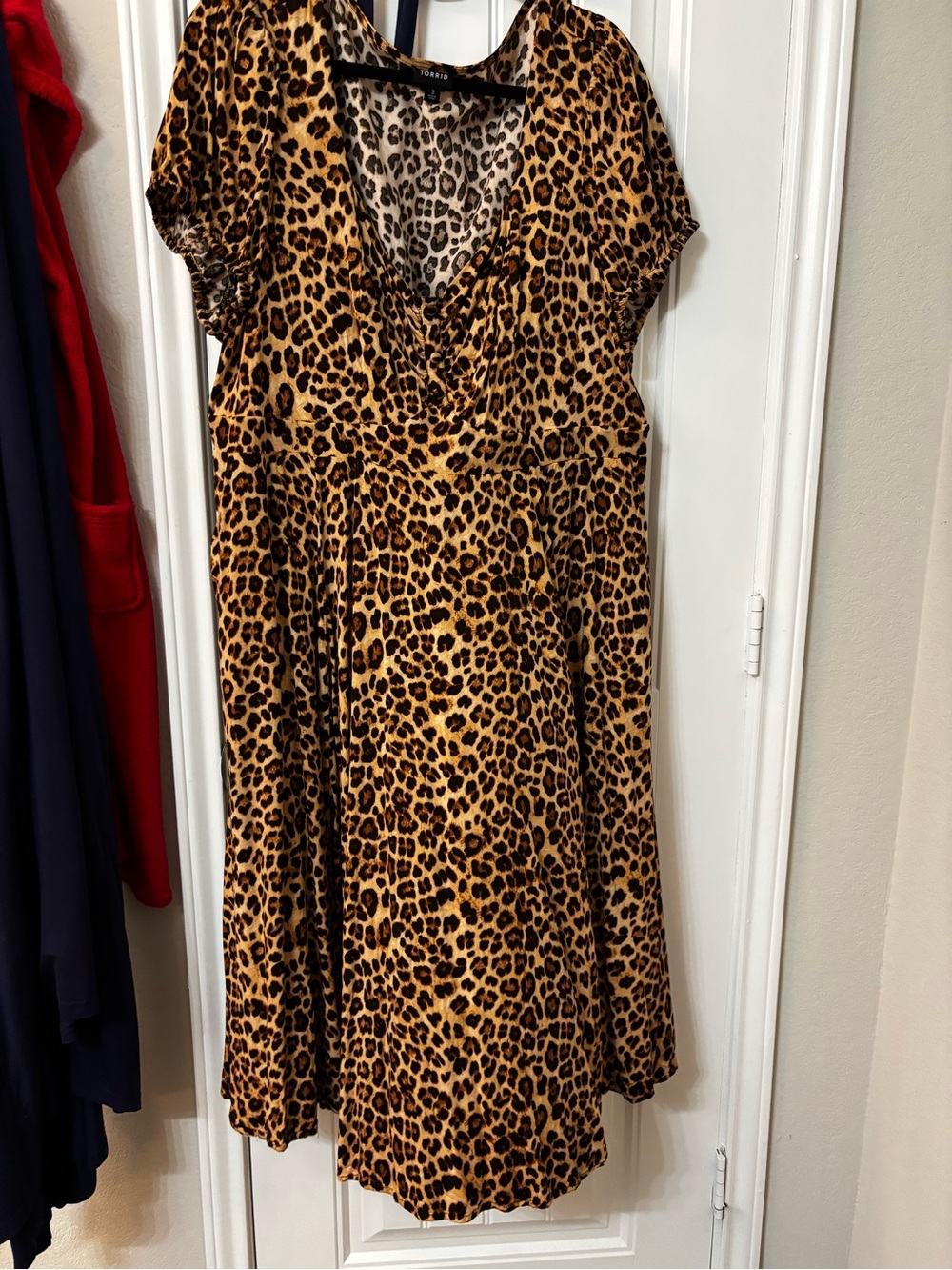 torrid Leopard Print Midi Dress - Brown & Black